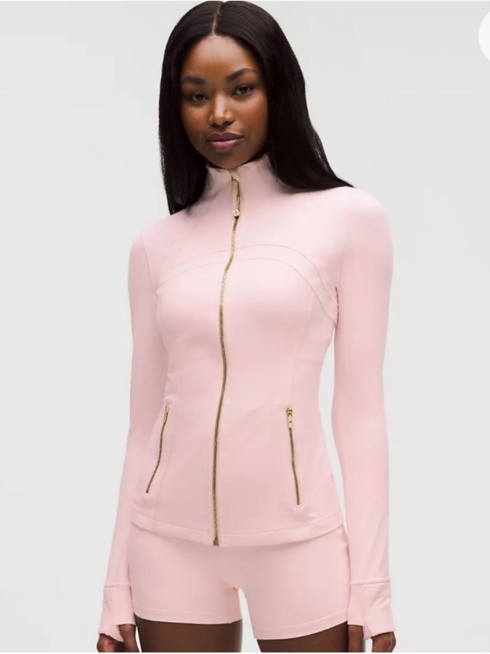 lululemon athletica Define Jacket Nulu. Color Pink Pearl/Gold/Gold. Size. 6